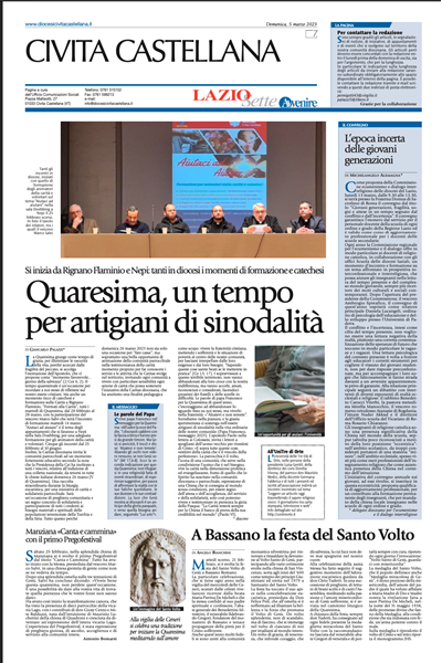 Avvenire - pagina diocesana del 05/03/2023